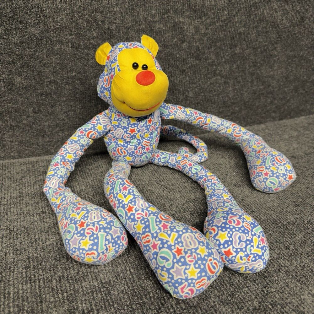 Vintage Avon Count on Andy Monkey 1988 Blue Beanbag Weighted Plush Toy